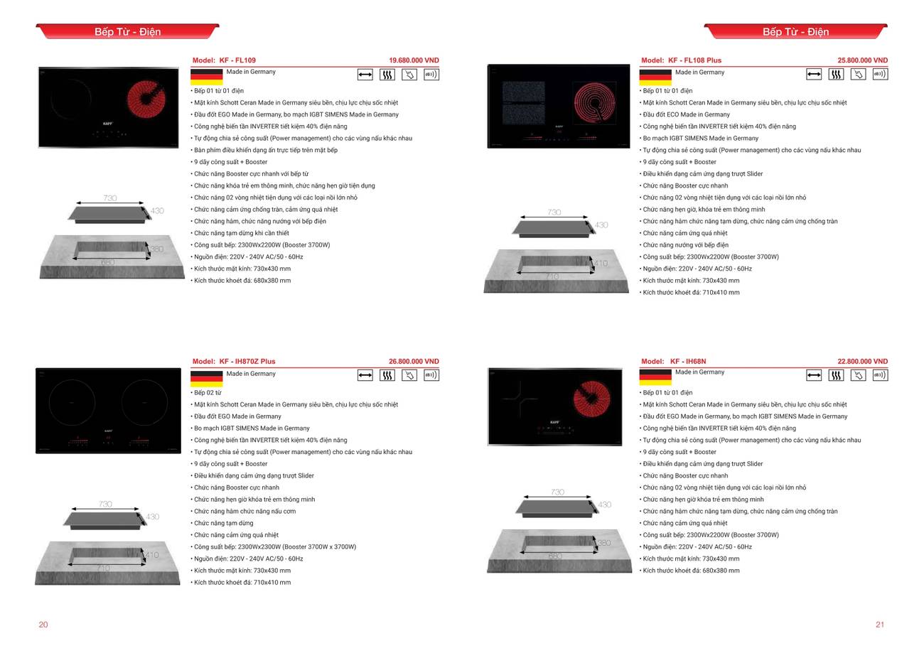 Catalogue và Bảng giá Thiết bị bếp KAFF mới nhất 2024 /Page 10